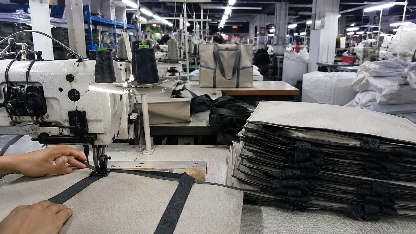 Bag factory production line