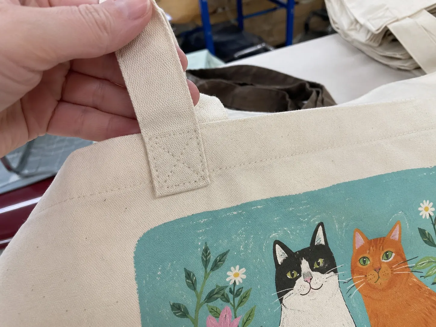 Fundraising canvas tote sample photo