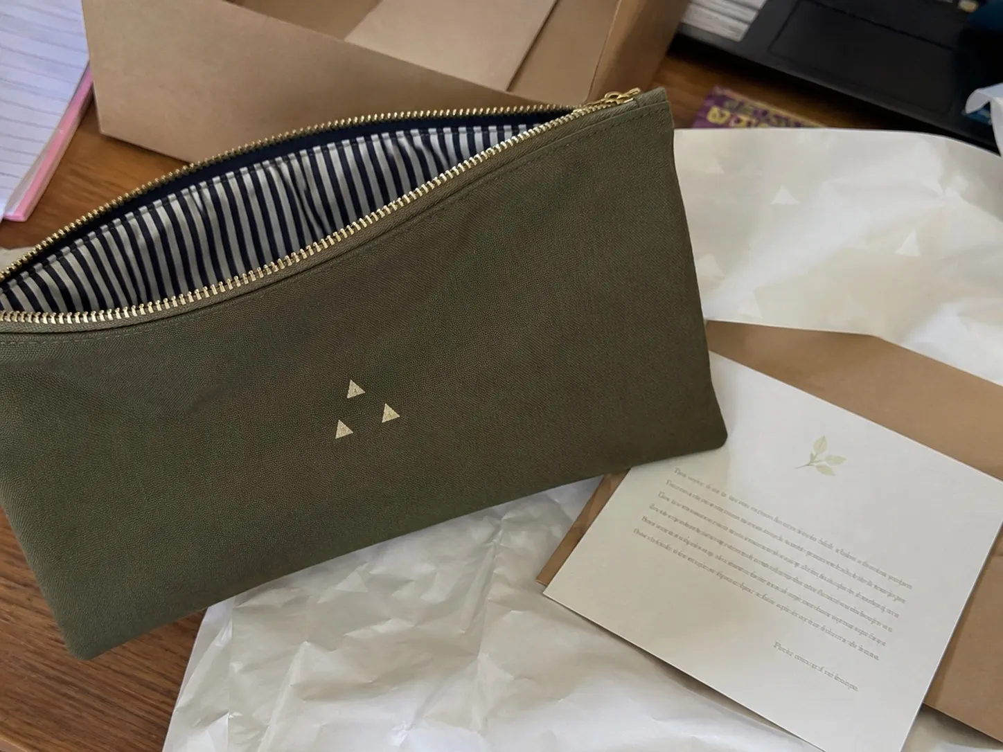 Donor pouch or travel pouch sample photo
