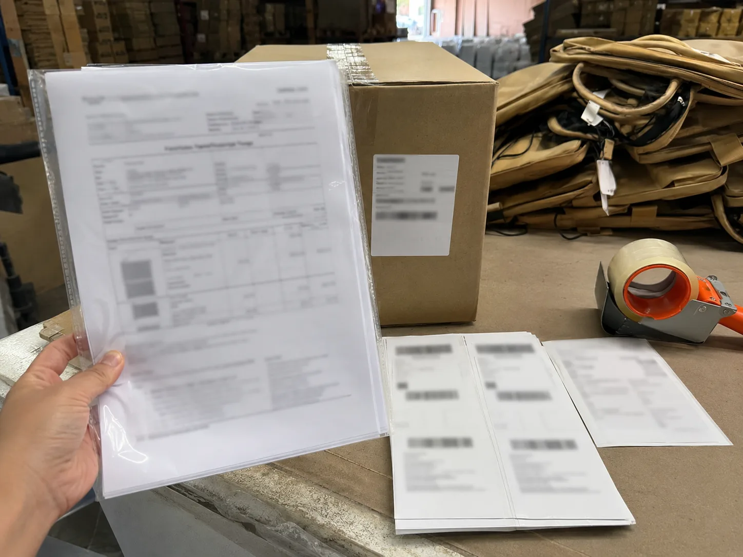 Export document pack for emergency go bag programs